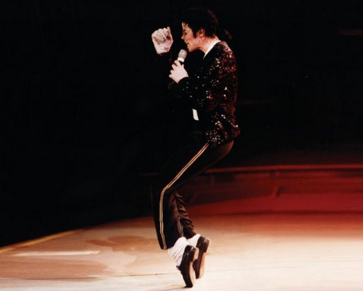 杰克遜在舞蹈地膠上